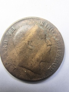 Moneda Coloniala - India Britanica - Edward VII - 1/12 Anna 1910 - Img 2