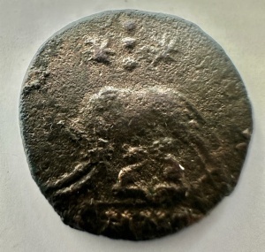 Moneda Comemorativa a orasului Roma . Batuta sub Constantine cel Mare - Img 2