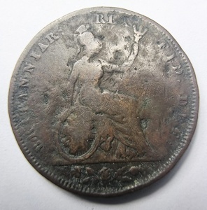 Moneda - Farthing 1826-George IV - Regatul Unit - Img 2