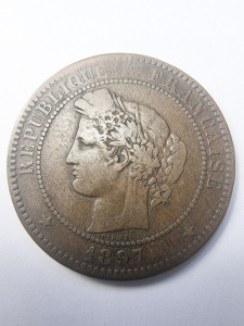 Moneda Franta - Republica - 10 Centimes 1897