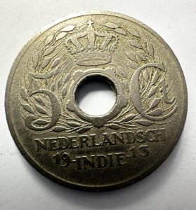 Moneda Indiile Olandeze ( Indonezia ) - Wilhelmina - 5 Cents 1913