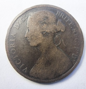 Moneda Regatul Unit - Victoria - 1 Penny 1866