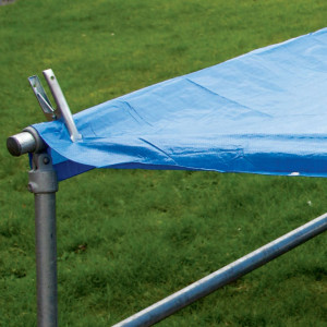Nagy teherbírású pvc ponyva 1,8 x 2,4 m, UV-álló, vízálló,Silverline - Img 2
