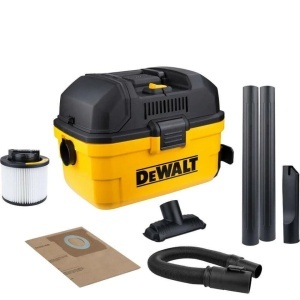 Nedves/száraz porszívó építkezéshez, 1100W, 15L, 220V, 12 kPa, DeWalt