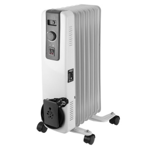 Olajtüzelésű elektromos radiátor, 7 elem, 1500W, 3 fokozat, termosztát, ALB, Neo