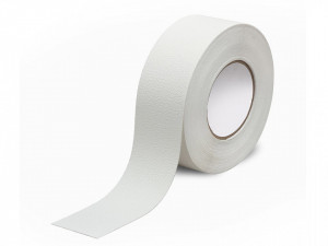 Öntapadós csúszásgátló szalag, 50mm x 18m, átlátszó, fehér, Fixman