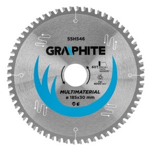 Panze (disc) ferastrau circular cu varfuri vidia, 185 x 30 mm, 60 de dinti, universal