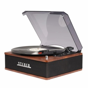Pick-up vinil tip retro cu boxe incorporate, amplificare incorporata, bluetooth, Denver VPB-262 - Img 5