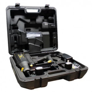 Pistol Profesional pentru batut cuie in beton, electric-gaz comprimat, magazie 20 cuie, 2 acumulatori, capsula gaz, lucrari rapide fara pregaurire, Fox - Img 5
