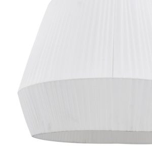 Plafoniera premium, model Vitore, ALB, fasung E27, sistem de prindere, 50 x 41 cm, metal si textil, LINDBY - Img 8