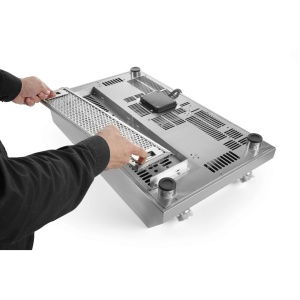 Plita cu inductie profesionala, Hendi Profi Line, model 7000 D ,putere 2x3500 W, control digital, corp inox, 40,5 cm x69,8 cm x14,5 cm inaltime - Img 2