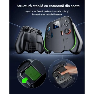 Powerbank / Grip incarcare Joy-Con Nintendo Switch 2, acumulator incorporat 1400mAh, Transnovo - Img 6