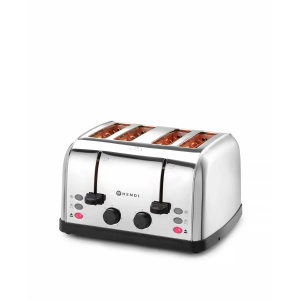 Prajitor paine, 4 felii, inox, 240V/1500w, 295x335x(H)180mm - Img 2