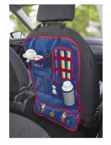 Protectie scaun pentru copii cu organizator, 62 x 40cm, albastru, Ultimate Speed - Img 1