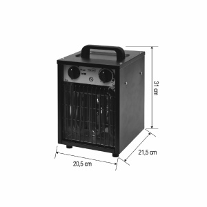 Radiator portabil cu ventilator, 3 kW - Img 2