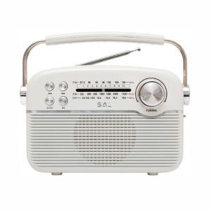 Radio tip retro alimentare cu panou solar, baterii 2 x LR20, USB-C, 4 benzi receptie, SAL RPR9 - Img 4