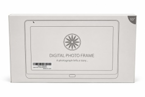 Rama foto digitala de buget, versiune HD, display 10", stocare CARD SD, player muzica-video, ideal magazin pentru afisare mesaje, autorizatii, card 32Gb inclus, RAMA ALBA, TENSWALL - Img 2