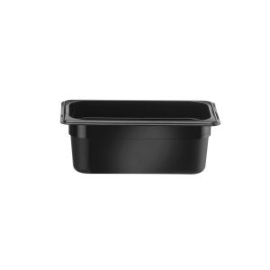 Recipient GN 1/4 265x160x(H)100mm Negru, Hendi