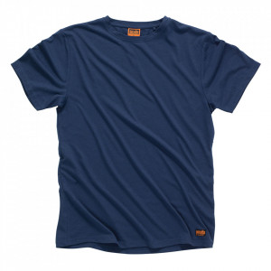 Regular fit póló, M-es méret, M-es méret, 65% poliészter, 35% pamut, 160g m/2, sötétkék, Scruffs, Scruffs, Scruffs