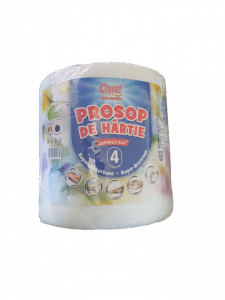 Rola prosoape de hartie profesionale absorbante laminate, rezistente, 160 foi, 4 straturi, 100% celuloza, Royal