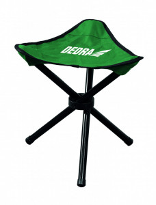 Scaun camping, pescuit tip trepied, rabatabil, 30x30x40cm, verde, Dedra