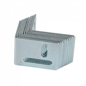 Set 10 coltare otel zincat, 38 x 30 x 25mm, Fixman - Img 3