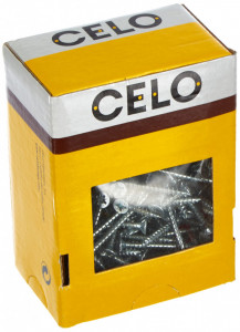 Set 100 holsuruburi profesionale pentru lemn, 6 x 60mm, cap cruce PZ, filet complet, Celo - Img 2