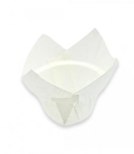 Set 150 forme copt pentru briose, chese tulip, hartie termica, 50 x 80, alb