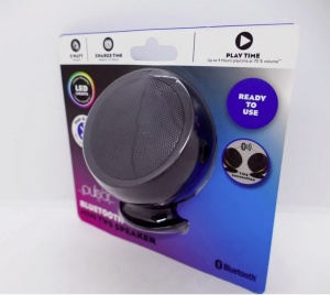 SET 2 x hordozható mini bluetooth hangszóró, 2 x 5W, sztereó hangcsatlakozás, RGB led, Pulsar - Img 7