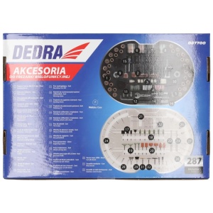 Set 287 piese, accesorii pentru masina de frezat verticala, mini oberfreza, Dedra - Img 3