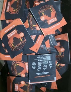 Set 300 plicuri ceai premium, piramida, aroma GHIMBIR SI LAMAIE, 2g, ambalat individual, cafenea, hotel, restaurant, pachet economic, Evolet - Img 2