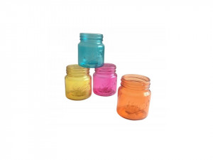 Set 4 pahare shot tip borcan, multicolor, model Shots, 75ml, 5.5 x 4cm, George Home - Img 5