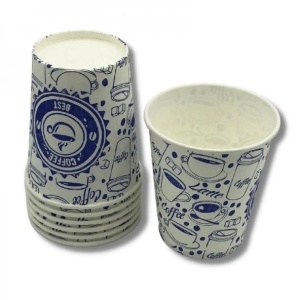 Set 50 pahare carton pentru cafea, bauturi calde, 6.5oz, 190ml, D70, cofee best - Img 2