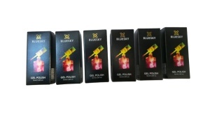 Set 6 lac premium de unghii semipermanent, UV, GEL POLISH, 6 culori, Bluesky - Img 4