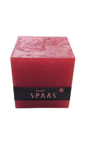 Set 6 lumanari profesionale, 6 x 900gr, rosu, 10.2 x 10 x 10cm, ardere 65 ore/lumanare, SPAAS - Img 3