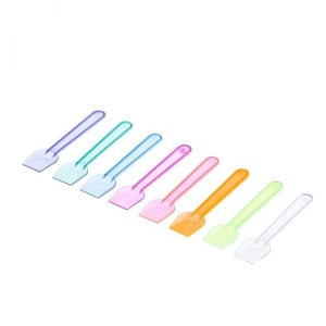 Set 800 lingurite din plastic pentru inghetata, deserturi, multicolore, 75 mm, 1Kg - Img 1