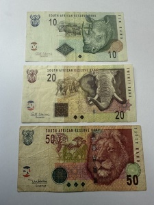 Set Bancnote - Africa de Sud - 10/20/50 Rand ( 2005-2012 )