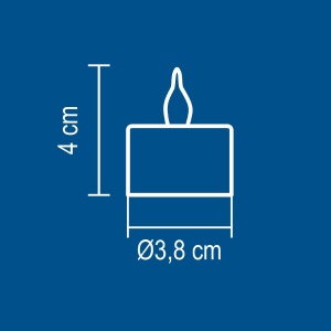 Set candele cu LED, albe - Img 3