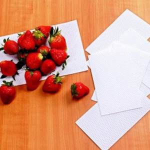 Set hartii absorbante albe pentru fructe, carne, legume, 10 x 14.5cm, 5Kg - Img 3