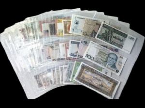 SET XL - Micul COLECTIONAR, set 30 bancnote necirculate diferite, clasor + folii protectie, produs numismatic, cadoul ideal pentru un mic colectionar - Antiquarium Londinium - Img 7