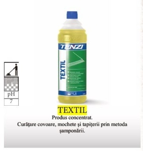 Solutie profesionala curatat textile, mocheta, covor, materiale textile, super concentrat 1:100L, spumare intensa, Tenzi Textil