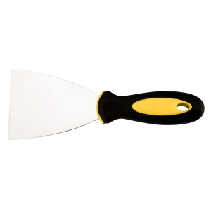 Spaclu inox, maner bi-material, 75 mm,
