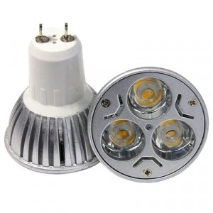 Spot led izzó, 3W, 3 x 1W, 3 led, E17 foglalat, 220V, hideg fény, VKTools
