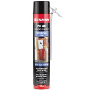 Spuma poliuretanica profesionala universala, PU40, multisuprafete, aplicare manuala, 750ml, Benman
