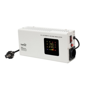 Stabilizator automat de tensiune cu releu, 500VA, 140-260V, protectie esentiala pentru electrocasnice, Home