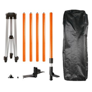 Stalp telescopic cu trepied pentru nivela laser, 3,7 m
