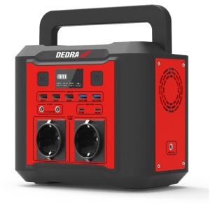 Statie alimentare energie electrica in caz de urgenta, camping, pescuit, 300/500W, 220V, 5V, 12v - 16.5V, acumulator LI-Ion 296Wh/20Ah + panou solar pliabil 40W, Dedra - Img 2