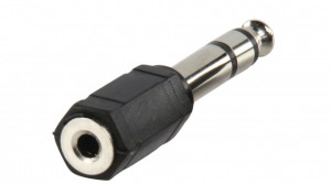 STEREO adapter dugó, 6.3 jack 6.3 dad to 3.5 jack 3.5 mum, fekete , Lumberg - Img 2