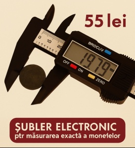Subler electronic pentru masurarea exacta a monedelor