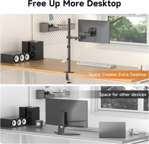 Suport premium prindere de birou pentru monitoare, Bracwiser MD7821 - Img 3